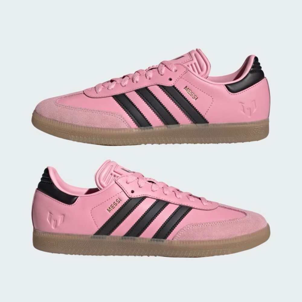 Adidas Messi Pink Sambas – Size 11.5 – Brand New (No Box)